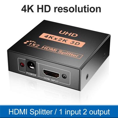 1 input 2 output 4K HD 2 port 2 way video display 1.4a HDMI Splitter