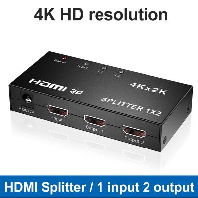 1 input 2 output 4K HD 2 port 2 way video display laptop TV 1.4a HDMI HUB