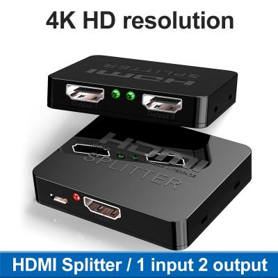 Plug and Play 1 input 2 output Video Display 4K HDMI Distributor