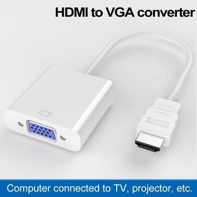 1080P HDMI to VGA with Audio  power supply HDCP Laptop PC Male HDMI  TO Female VGA Converter