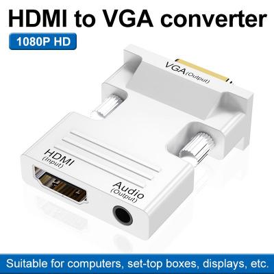 1080p Hdmi feMale To Vga male adapter Converter HD vga male Hdmi Vga adaptor With Audio Cable adaptador